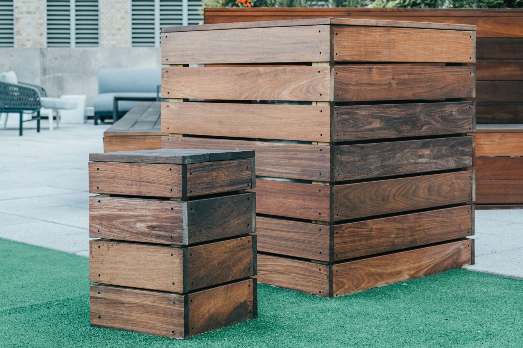 Sturdy wooden crates built for export